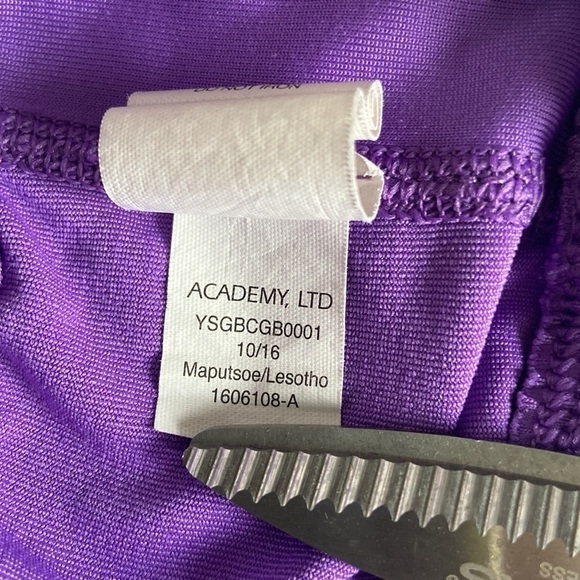 🦄 BCG Purple Racer Back Sports Bra Girls Medium - Picture 6 of 9